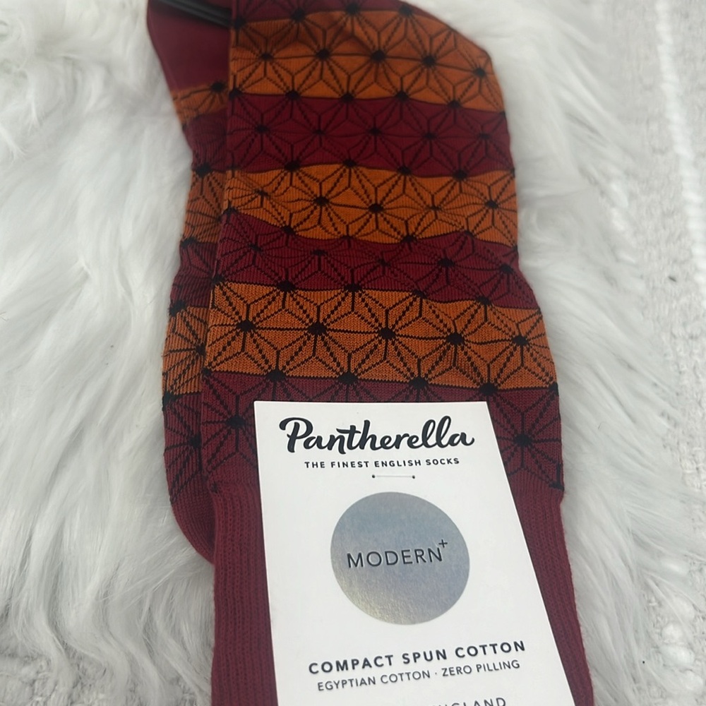 Pantherella Mens 1-Pair Modern Compact Spun Cotton Socks Size Medium 8.5”-11”